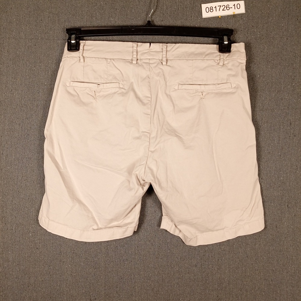 Peter Millar Crown Crafted Mens 34 Chino Shorts Beige Stone Cotton Twill Luxury - Picture 4 of 7